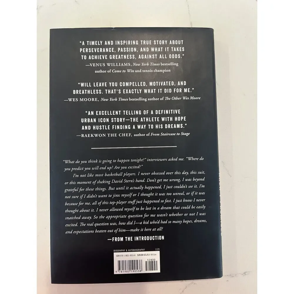 CARMELO ANTHONY Signed / Autographed Book Where Tomorrows Aren't Promised AUTO 2